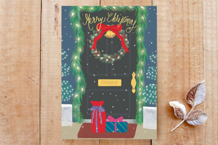 "Christmas at Your House" - Cards in Christmas Night by IGGI - Front