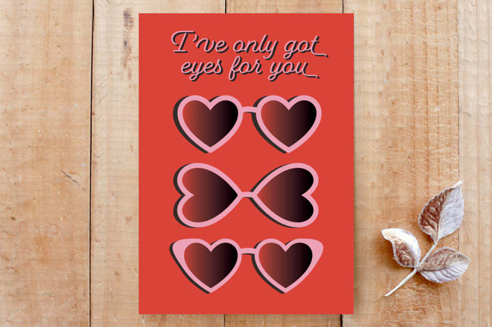 "My Eyes for You" - Cards in Red by Emanuela Carratoni - Front