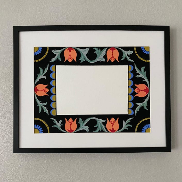 "Custom Handpainted Frame" - Frames in multicolor by Emily Morris
