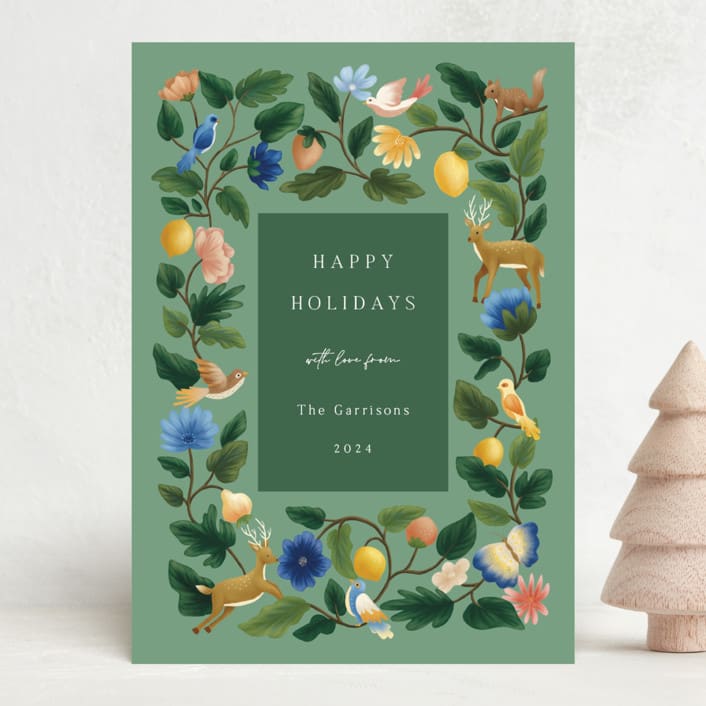 "Woodland" - Minted x The Met Holiday Cards in Forest by Elly - Front