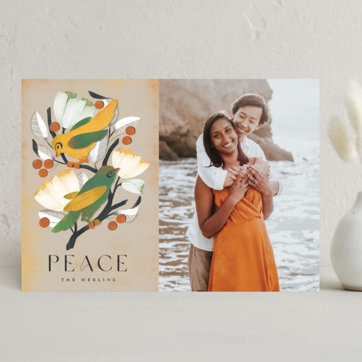 "Kinfolk" - Minted x The Met Holiday Cards in Cream by Snow and Ivy - Front
