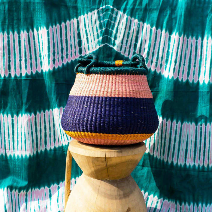 "Zoore Color Block Basket Set" - Decorative Storage in multicolor by AKETEKETE
