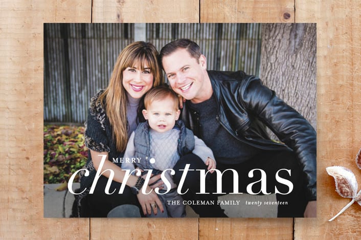 "Reason for our Season" - Stationery in Snow by Lauren Chism - Front
