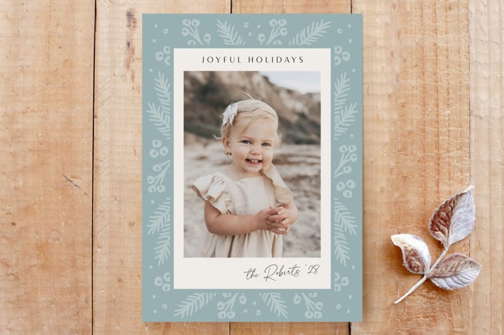 "Winter Memories" - Stationery in Winter Mist by Lehan Veenker - Front