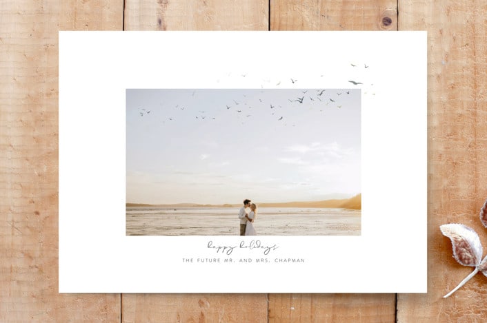 "A Flock" - Stationery in balmy skies by Deborah Chou - Front