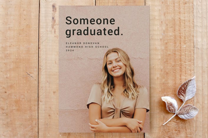 "Someone Graduated II" - Stationery in inkwell by Deborah Chou - Front