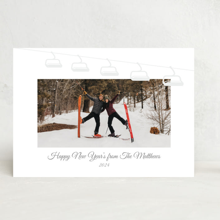 "From the Slopes" - Stationery in smoke by Deborah Chou - Front