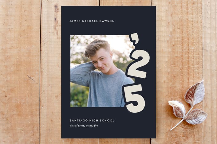 "Dawson" - Stationery in Navy by Poised Avenue - Front