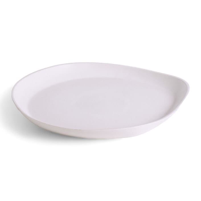 "Stoneware Round Serving Platter" - Serving Platters and Trays in white by Powered By People