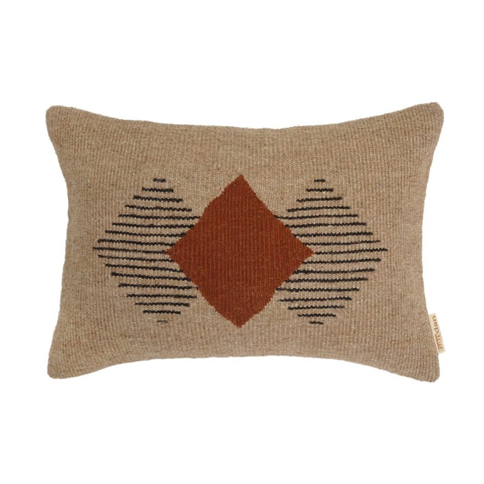 "Inrie" - Throw Pillows in beige by Handan Loomworks