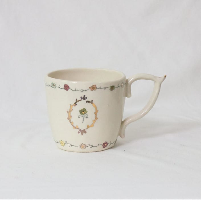 "Cornflower Mug- Sage" - Mugs and Teacups in beige by Erika Christine Ceramics