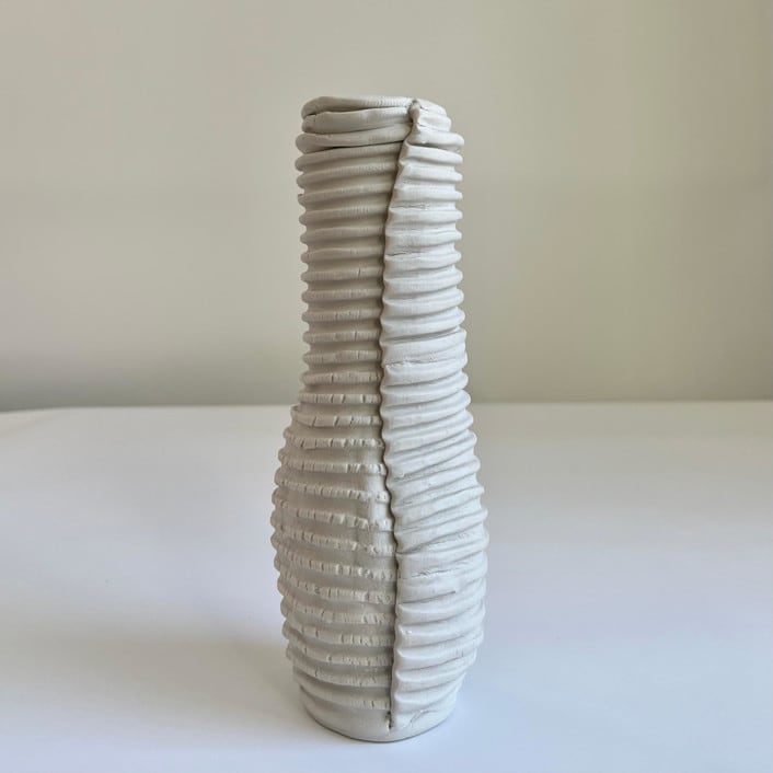 "Vessel #13" - Vases in white by Cym Warkov