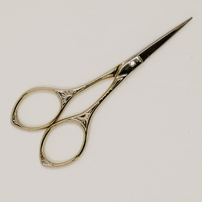 "Vintage Style Scissors Violet Gold" - Couple Gifts in gold by Jordan Perry