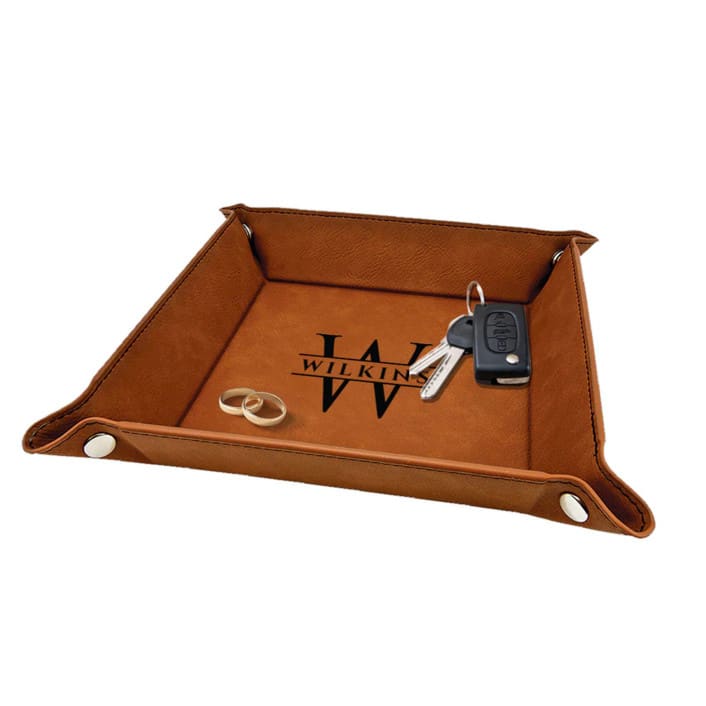 Custom Engraved Valet Tray by Papel Custom Design