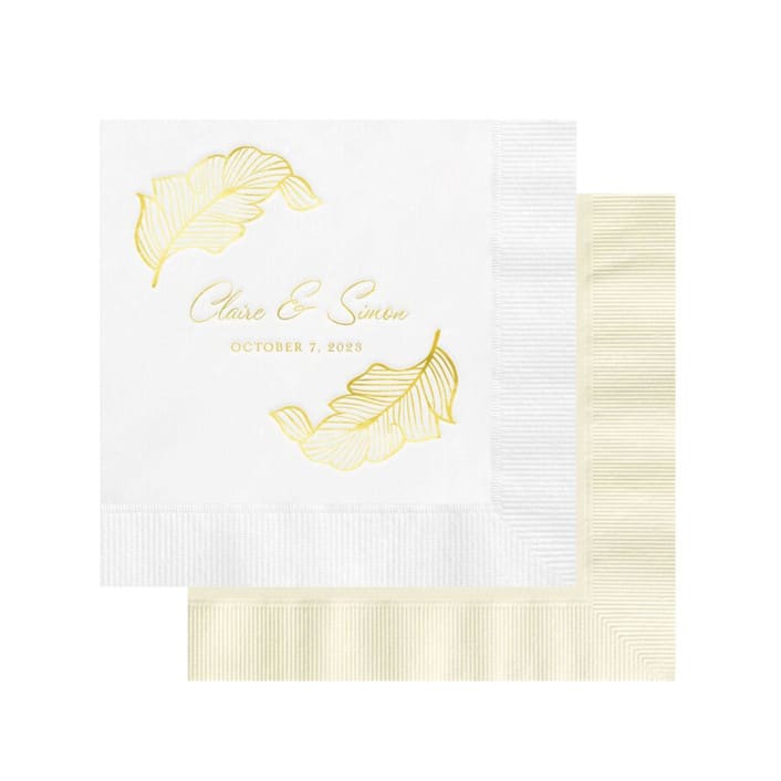 "Lacy Emphasis Custom Napkin - Pack of 100" - Napkins in multicolorassorted-colors by Papel Custom Design