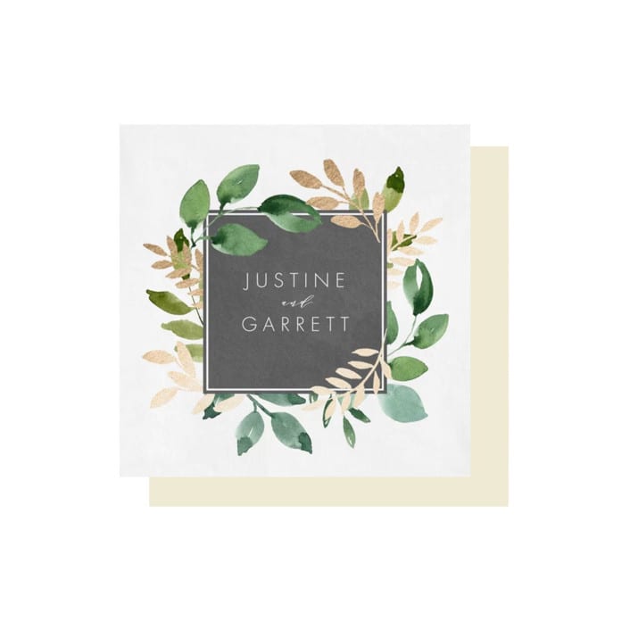 "Botanical Grandeur Custom Napkin - Pack of 100" - Napkins in multicolorassorted-colors by Papel Custom Design