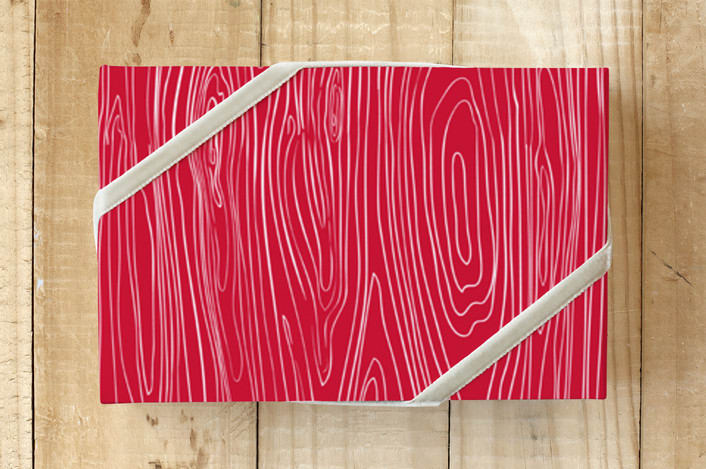 "Modern lodge" - Wrapping Paper in Santa's sleigh by Stacey Meacham - Front
