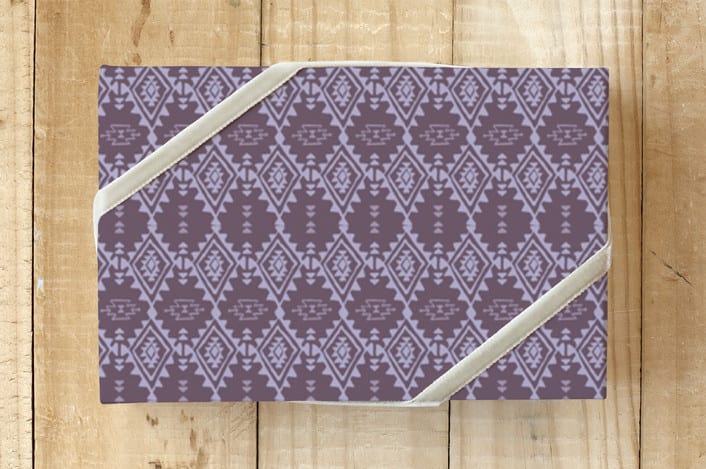 "Mesa Skies Southwest-Inspired" - Wrapping Paper in Plum by Two if by Sea Studios - Front