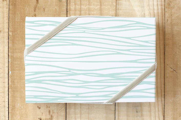 "Washing Wave" - Wrapping Paper in Sea Blue by Lisa Samartino Design - Front