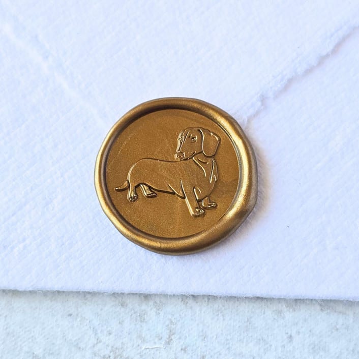 "Doxie- Customizable Color- Set of 25 Hand-crafted Wax Seals" - Wax Seals in multicolor by Inkspiringletters