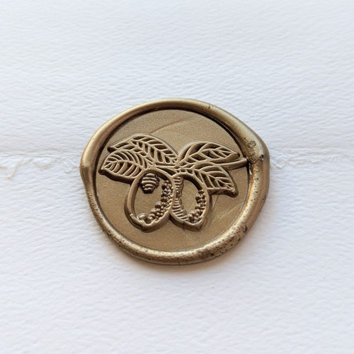 "Lemon Branch- Customizable Color- Set of 25 Hand-crafted Wax Seals" - Wax Seals in multicolor by Inkspiringletters