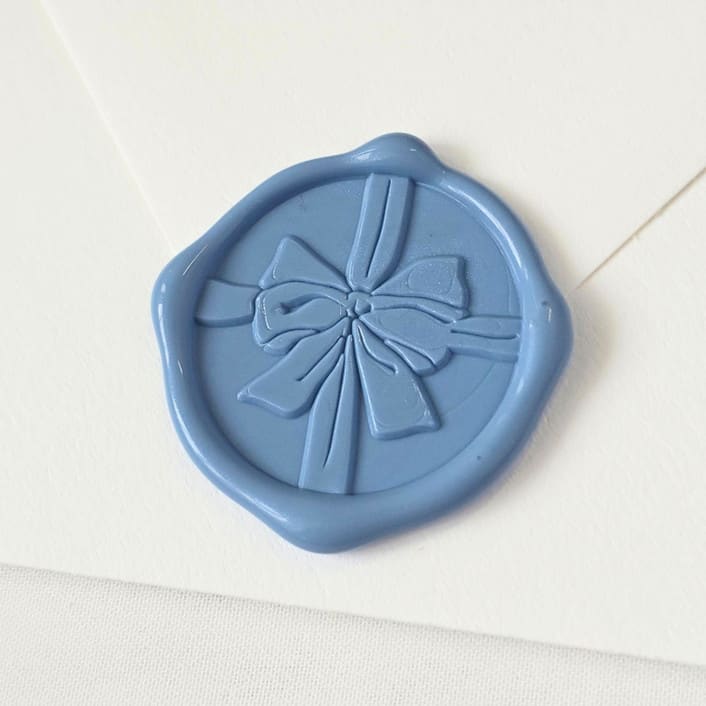 "Gift Bow- Customizable Color- Set of 25  Hand-crafted Wax Seals" - Wax Seals in multicolor by Inkspiringletters