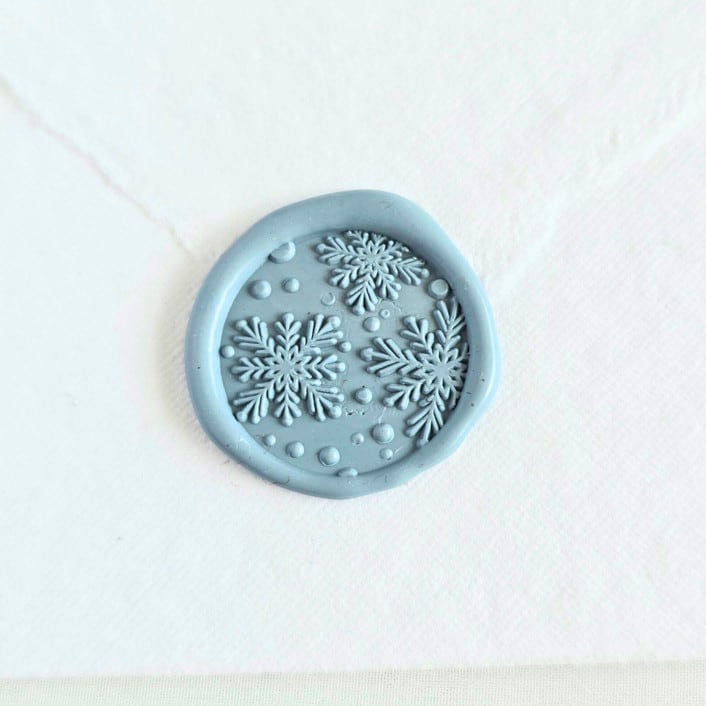 "Winter Wonderland- Customizable Color- Set of 25  Hand-crafted Wax Seals" - Wax Seals in multicolor by Inkspiringletters