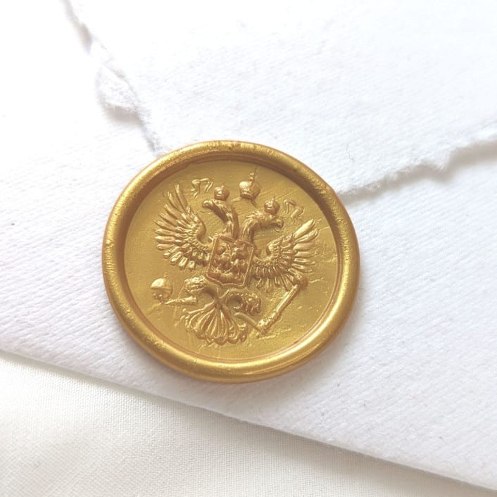 "Royal Crest- Customizable Color- Set of 25 Hand-crafted Wax Seals" - Wax Seals in multicolor by Inkspiringletters