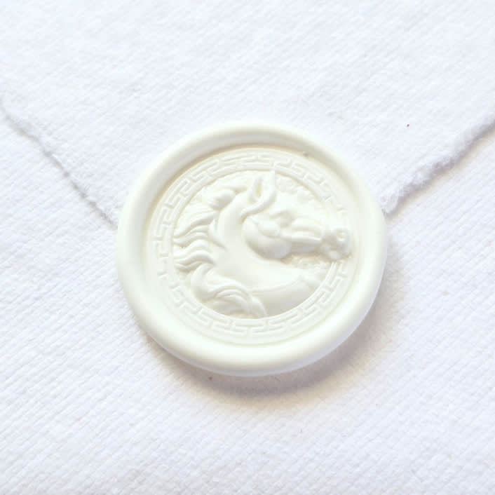 "White Horse- Customizable Color- Set of 25 Hand-crafted Wax Seals" - Wax Seals in multicolor by Inkspiringletters