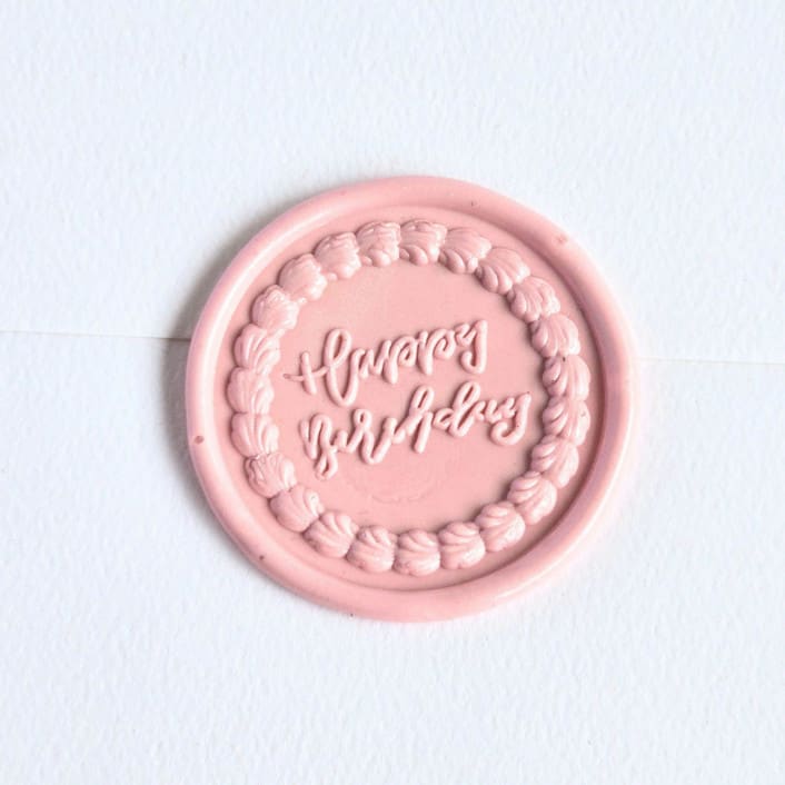 "Birthday Cake- Customizable Color- Set of 25 Hand-crafted Wax Seals" - Wax Seals in multicolor by Inkspiringletters