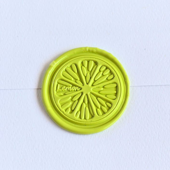 "Lime- Customizable Color- Set of 25 Hand-crafted Wax Seals" - Wax Seals in multicolor by Inkspiringletters