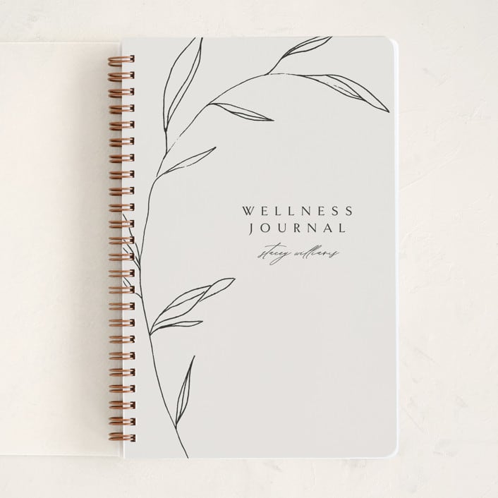 "Waldorf" - Notebook in Taupe by Kelly Schmidt - Front