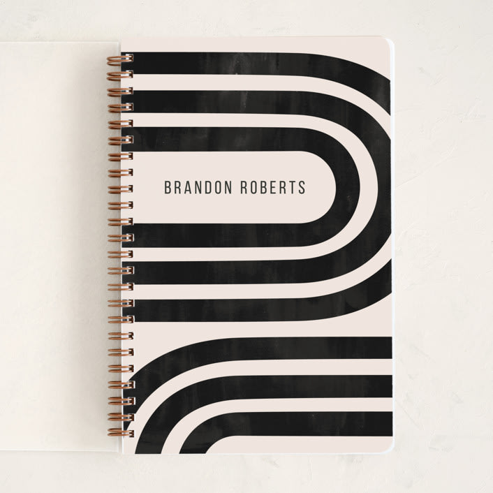 "Winding" - Notebook in Ebony by Iveta Angelova - Front