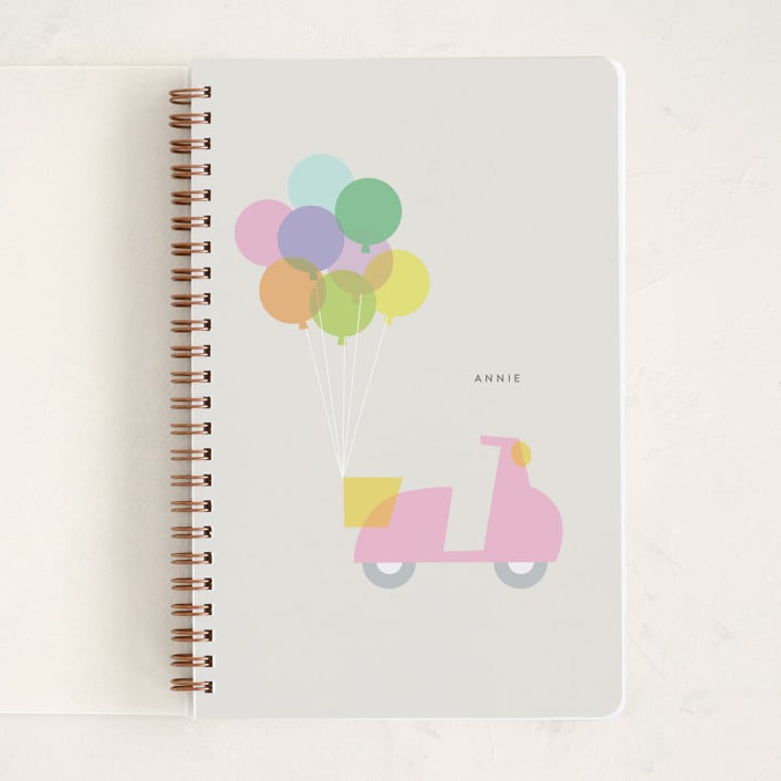 "vespa" - Notebook in Carnation by Lori Wemple - Front