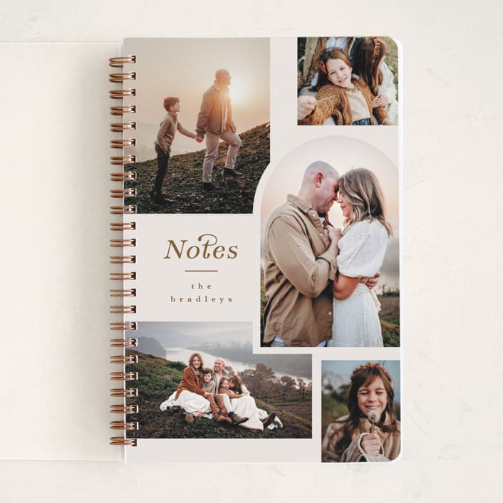 "Favorites" - Notebook in Cream by Angela Garrick - Front