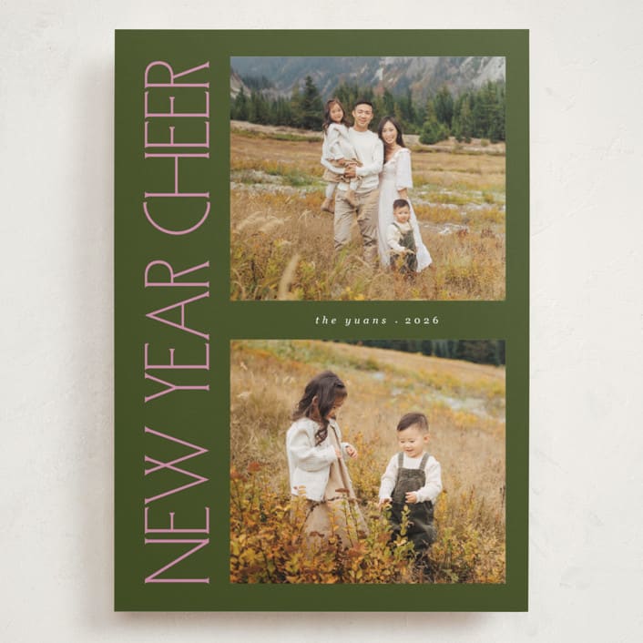 "sideways" - Holiday Cards in Fern by Lindsay Megahed - Front