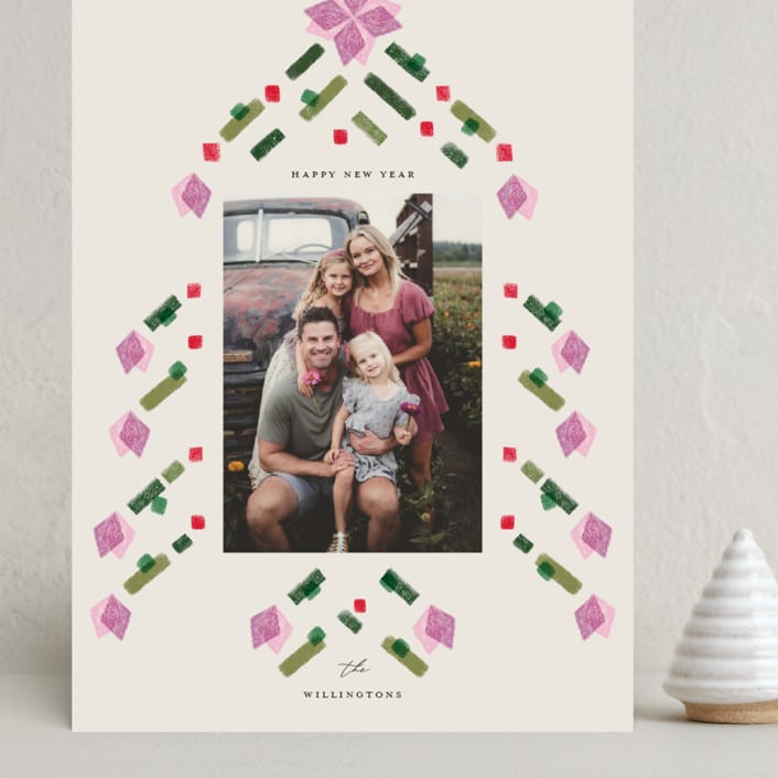 "Dazzled" - Holiday Cards in Sugar Plum by Vivian Yiwing - Front