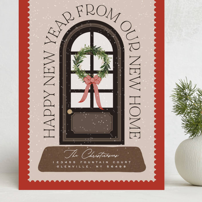"Home" - Holiday Cards in Holly by Erin L. Wilson - Front