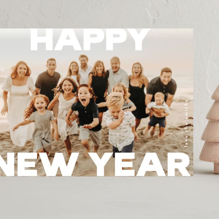 "Bold" - Holiday Cards in Snow by Kasia Labocki - Front