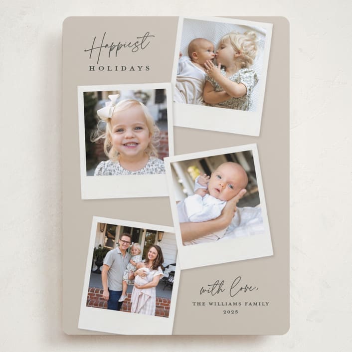 "Instant Elegance" - Holiday Cards in Dune by Kerry Doyle - Front