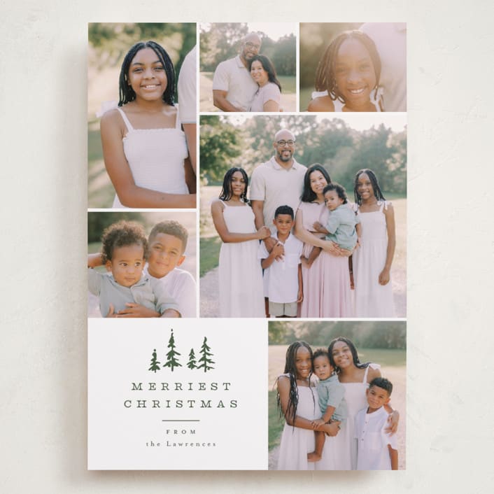 "Among the Pines" - Holiday Cards in Porcelain by Everett Paper Goods - Front