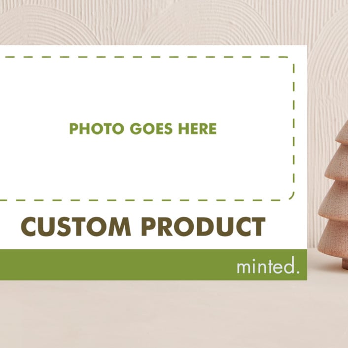 "5"X7" landscape custom" - Holiday Cards in Charcoal by Minted Custom - Front