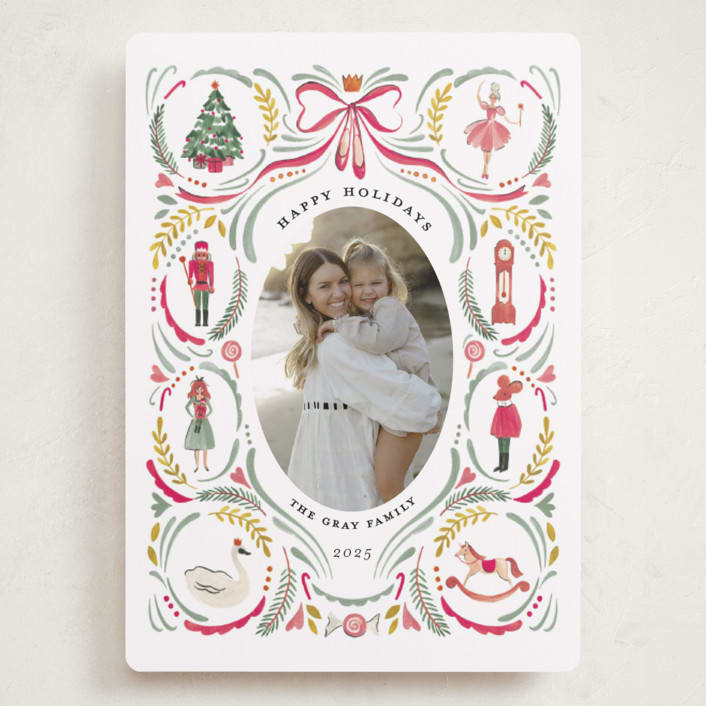 "Nutcracker dance" - Holiday Cards in Berry by Sarah Knight - Front