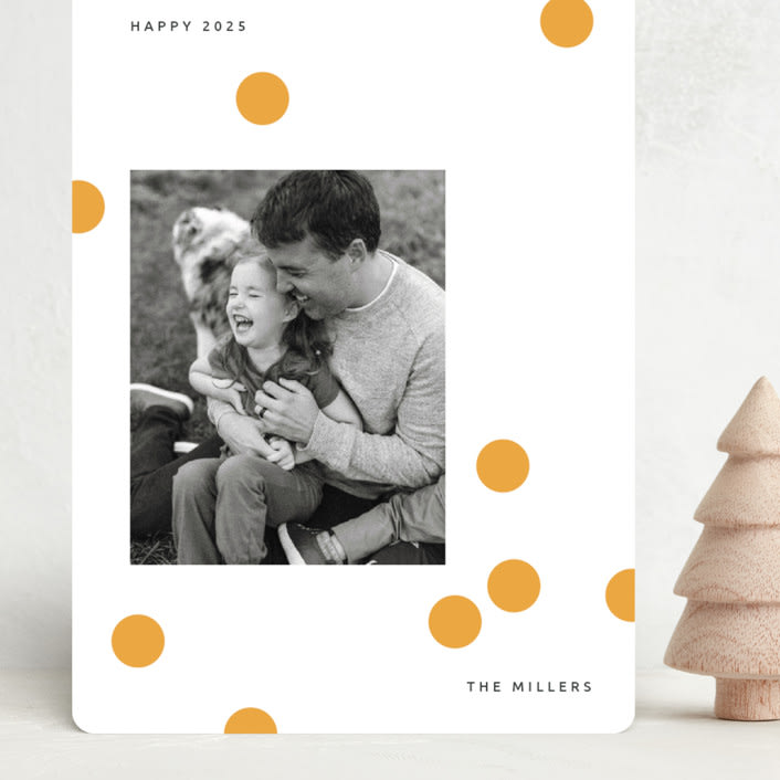 "Happy Dots" - Holiday Cards in Sunny by Sumak Studio - Front