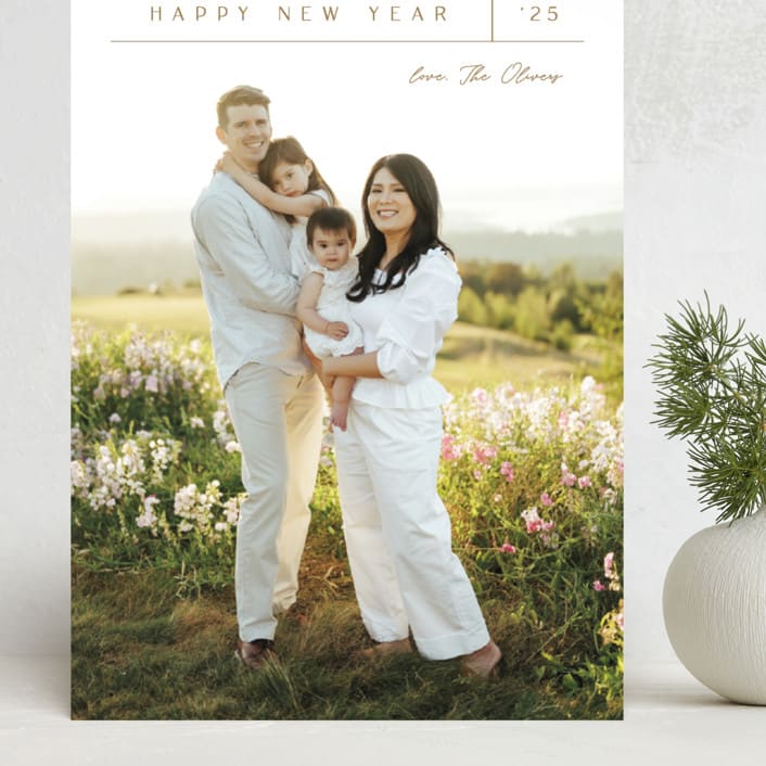 "Off the Grid" - Holiday Cards in Butterscotch by Carolyn MacLaren - Front