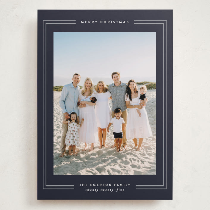 "Christmas Classic" - Holiday Cards in Navigation by Design Lotus - Front