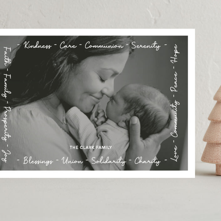 "Faith, community and love" - Holiday Cards in Snow by N. - Front