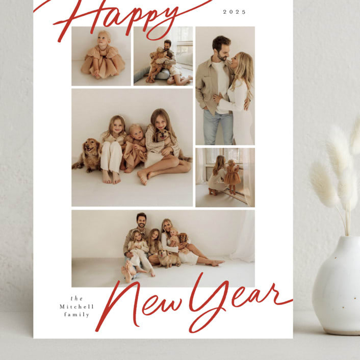 "Delightful Mix" - Holiday Cards in Brick by Everett Paper Goods - Front