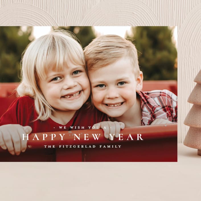 "The Merriest of Days" - Holiday Cards in Snowflake by Wildfield Paper Co - Front