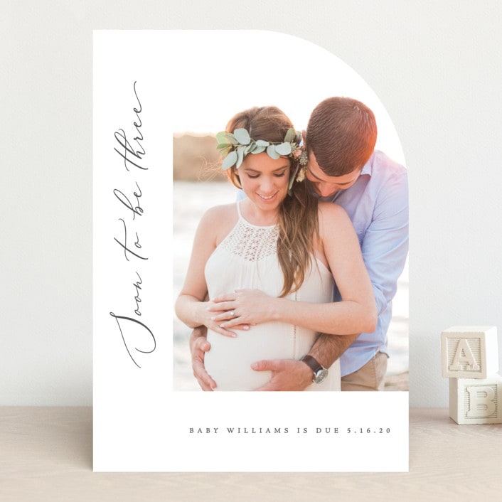 "Soon to Be" - Pregnancy Announcements in Slate by Olivia Raufman - Front